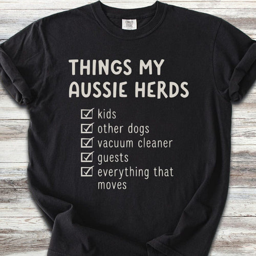 Aussie Herding List T-Shirt