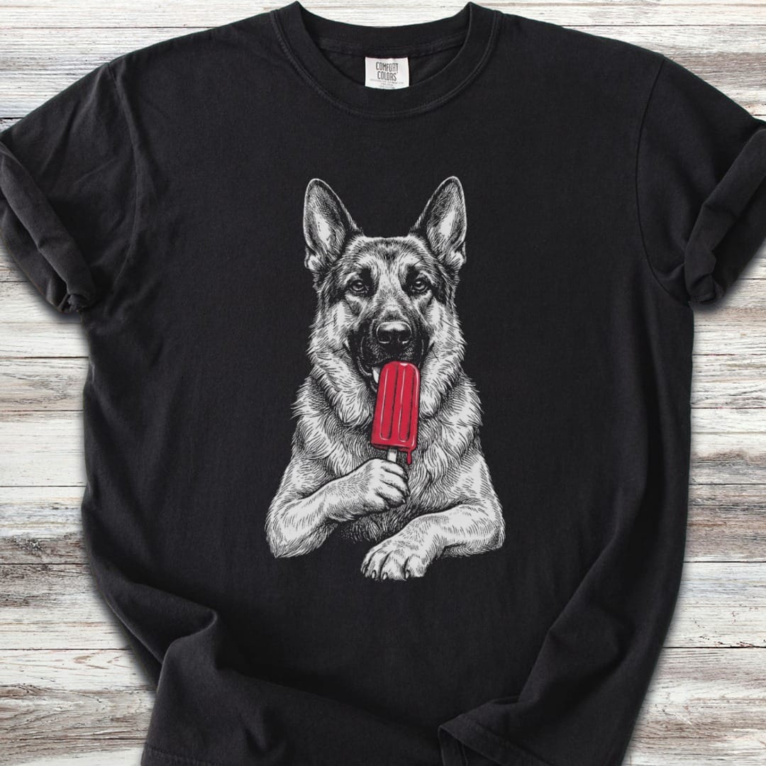 German Shepherd Pupsicle T-Shirt