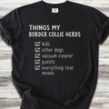 Border Collie Herding List T-Shirt