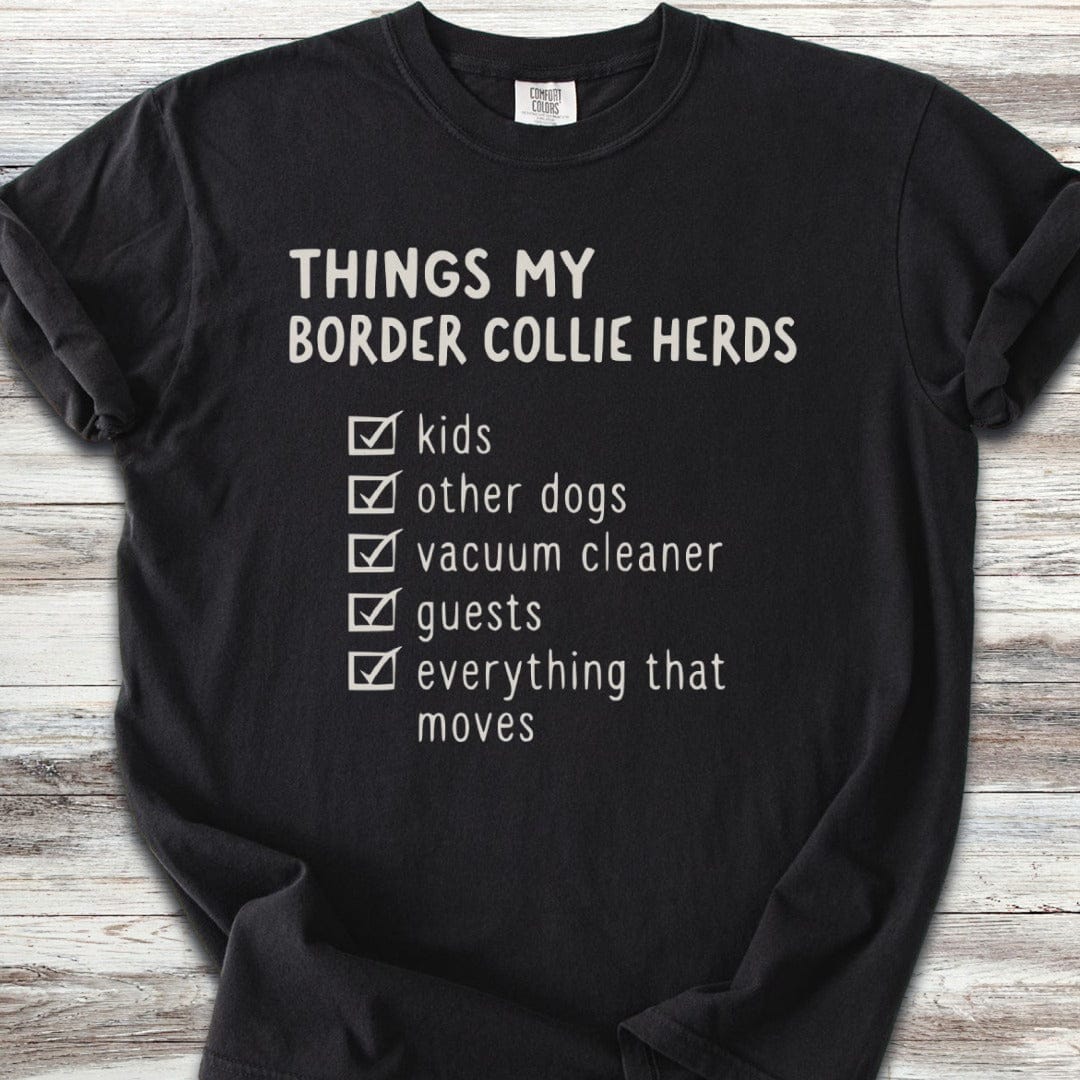 Border Collie Herding List T-Shirt