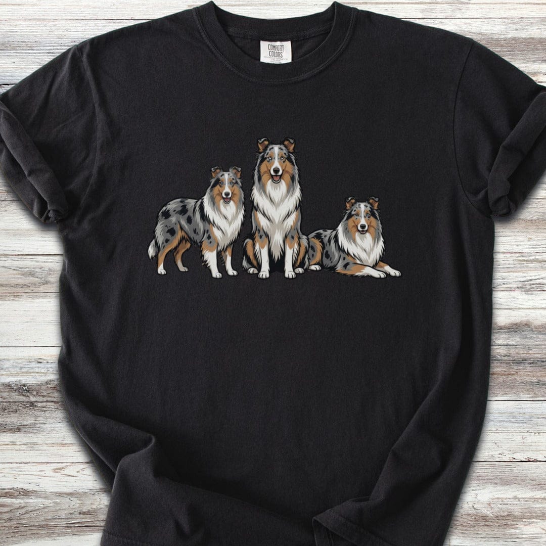 Australian Shepherd Blue Merle Trio T-Shirt