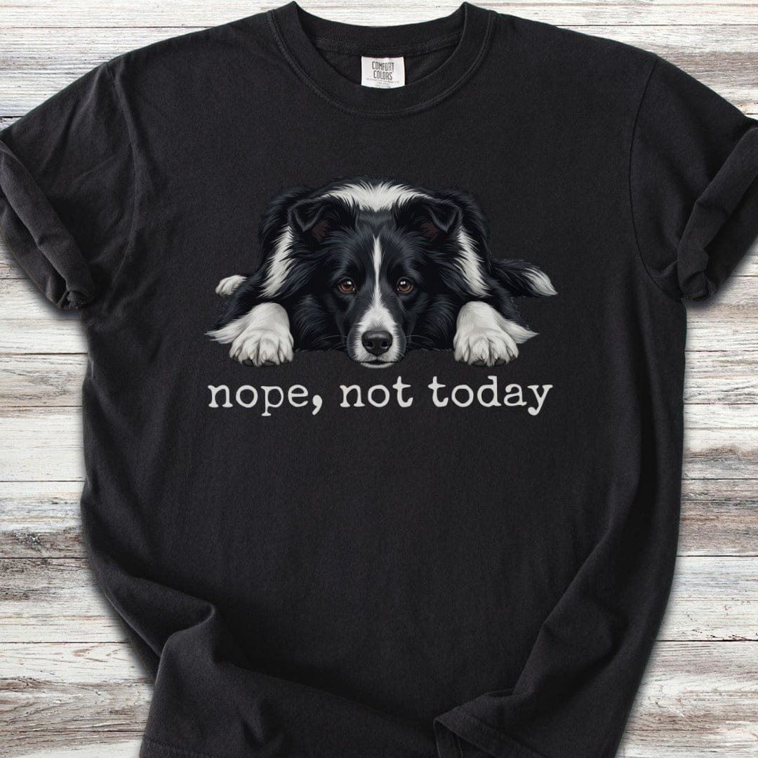 Shetland Sheepdog Bi-Black Nope T-Shirt