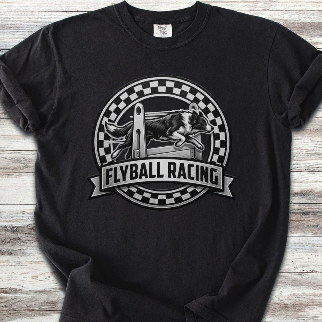 Border Collie Flyball Racing T-Shirt