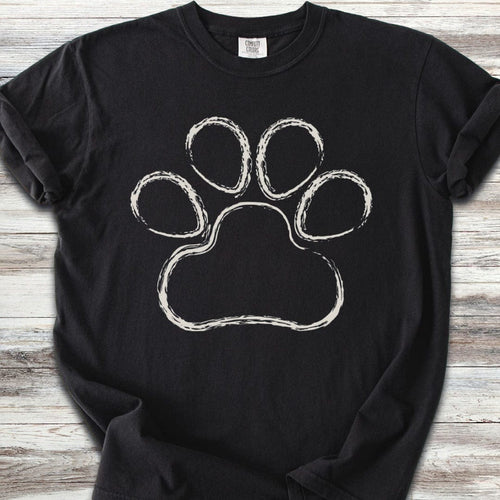 Paw Print Sketch T-Shirt