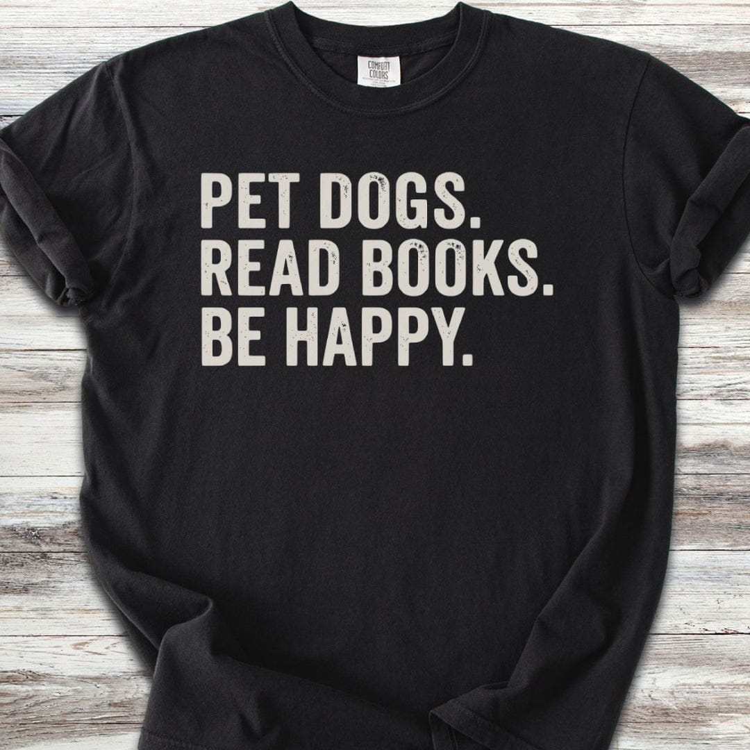 Dogs Books Happy T-Shirt