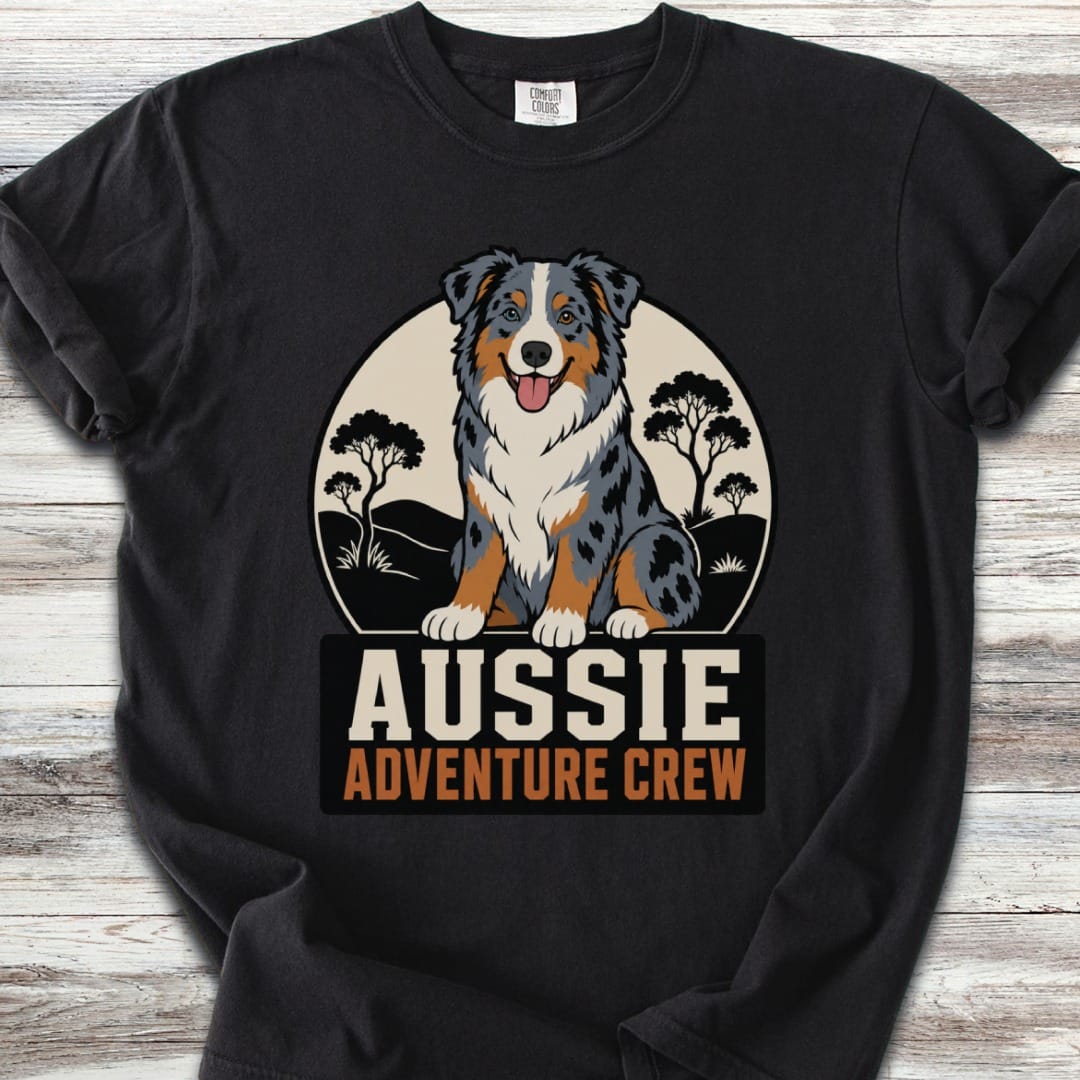 Australian Shepherd Adventure Crew  T-Shirt