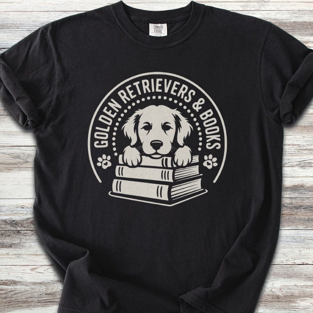 Golden Retriever Books T-Shirt