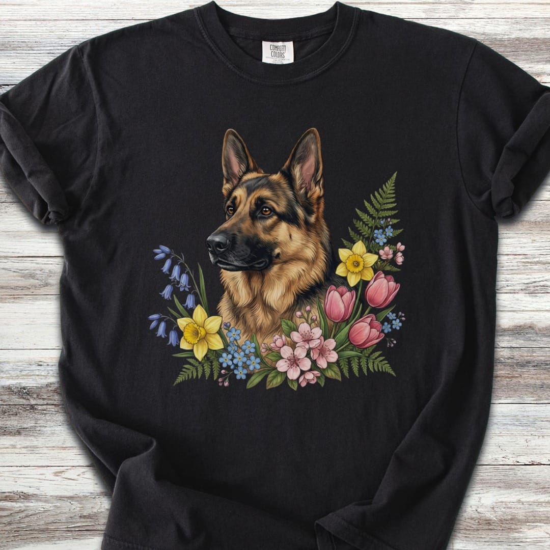 German Shepherd Spring Portrait T-Shirt