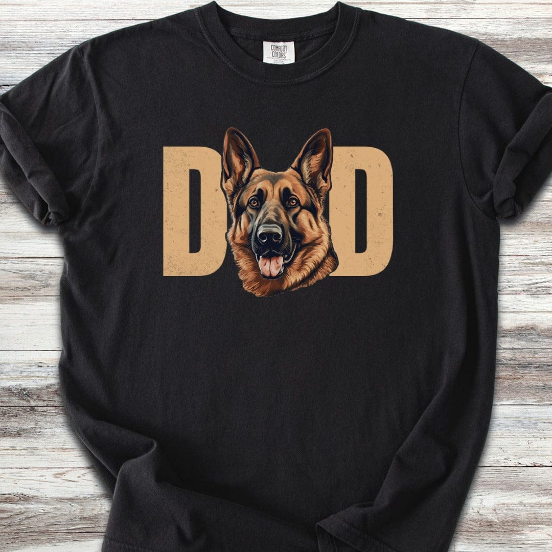 German Shepherd Portrait Dad T-Shirt