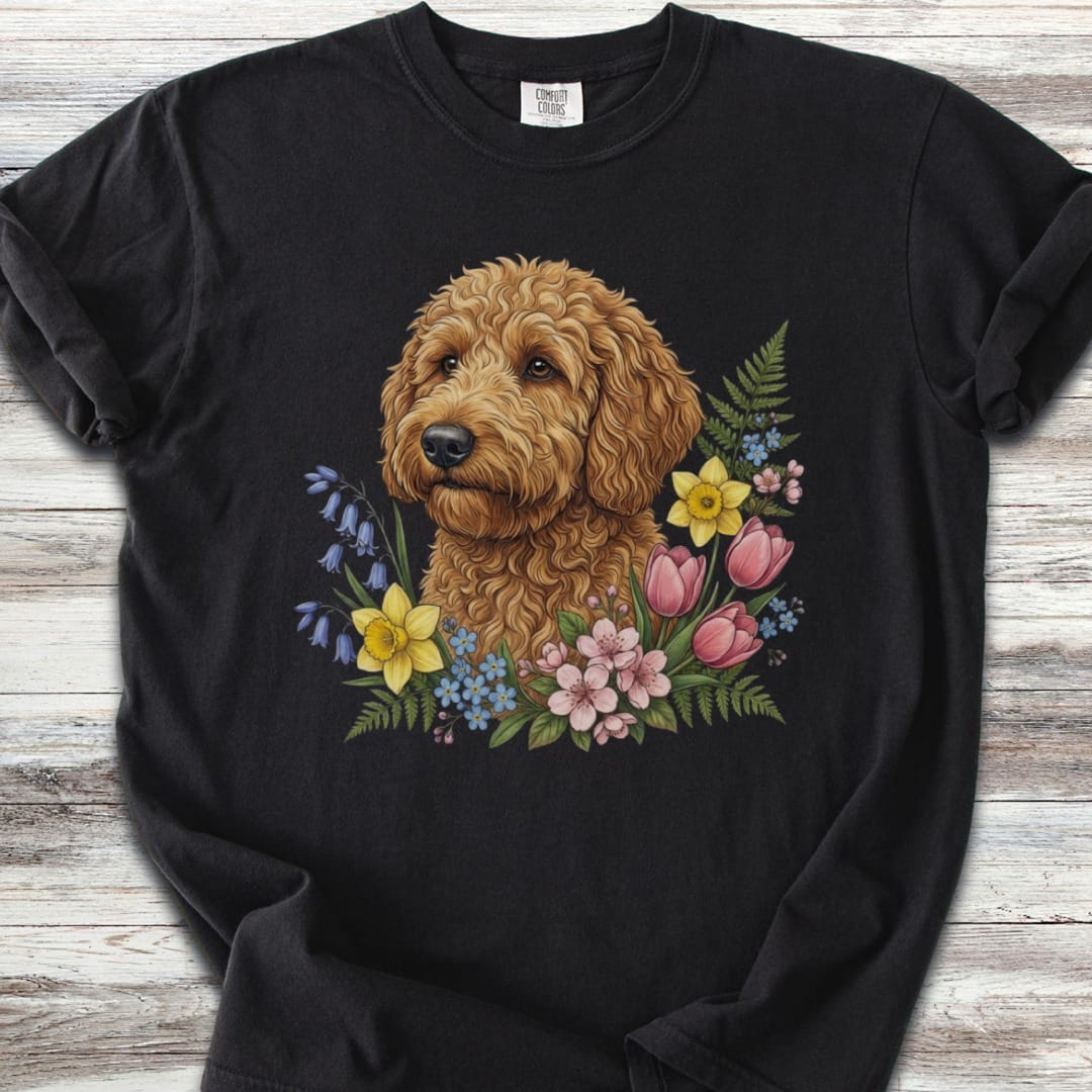 Goldendoodle Spring Portrait T-Shirt