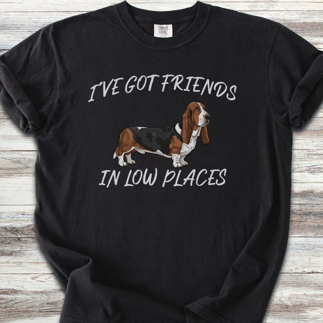 Basset Hound Low Places T-Shirt