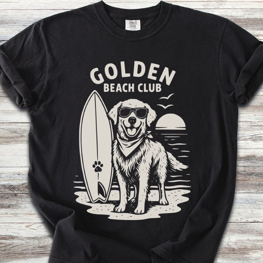 Golden Retriever Beach Club T-Shirt
