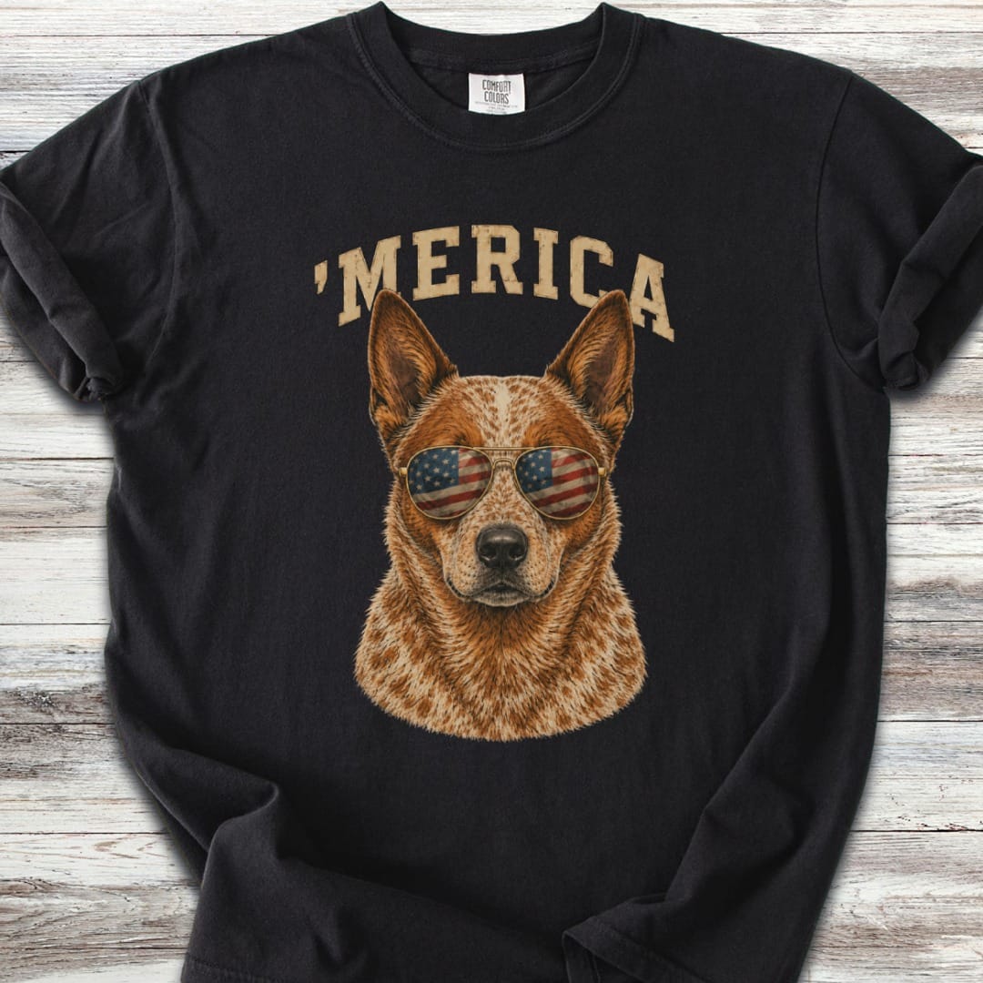 Australian Cattle Dog Red 'Merica T-Shirt