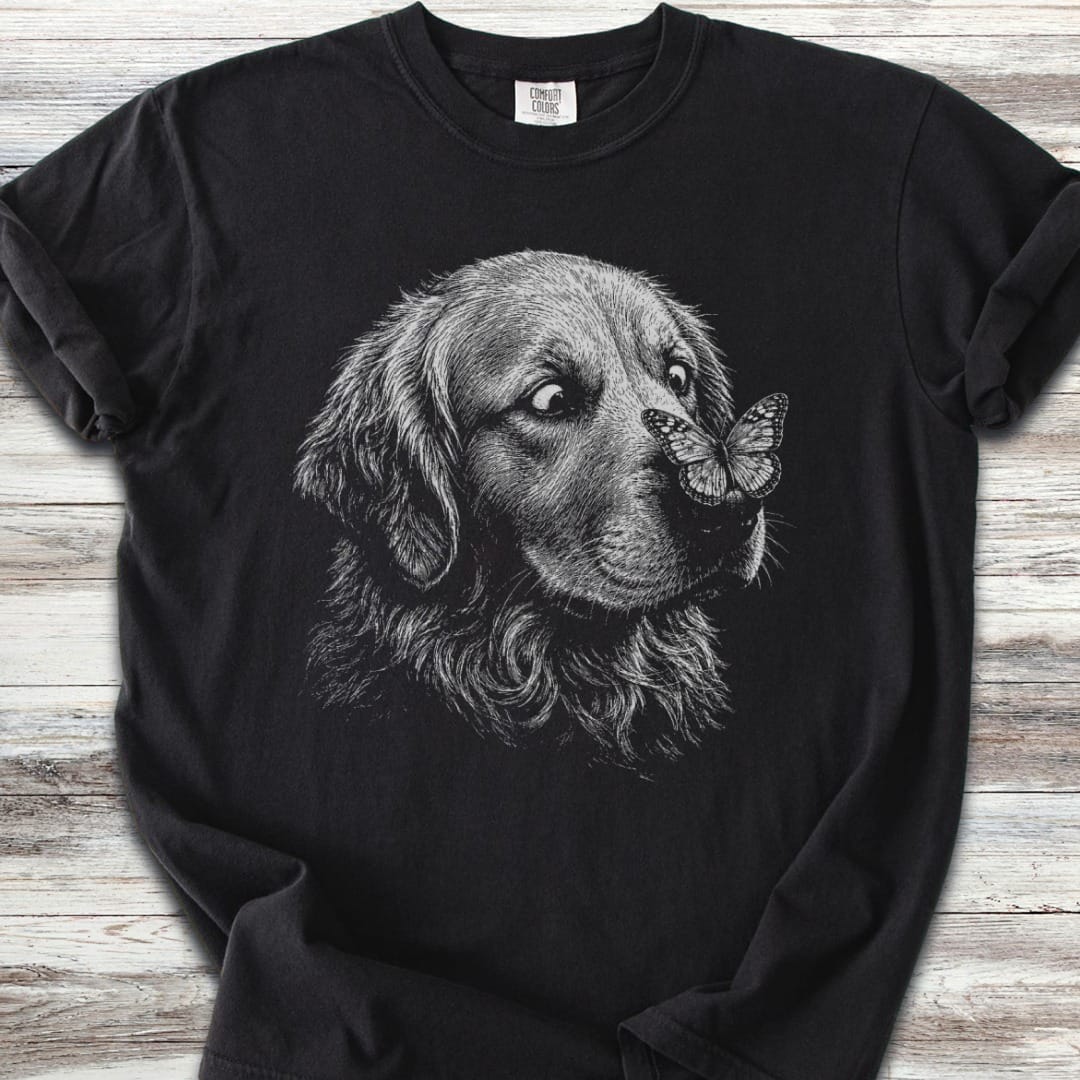 Golden Retriever ButterflyT-Shirt