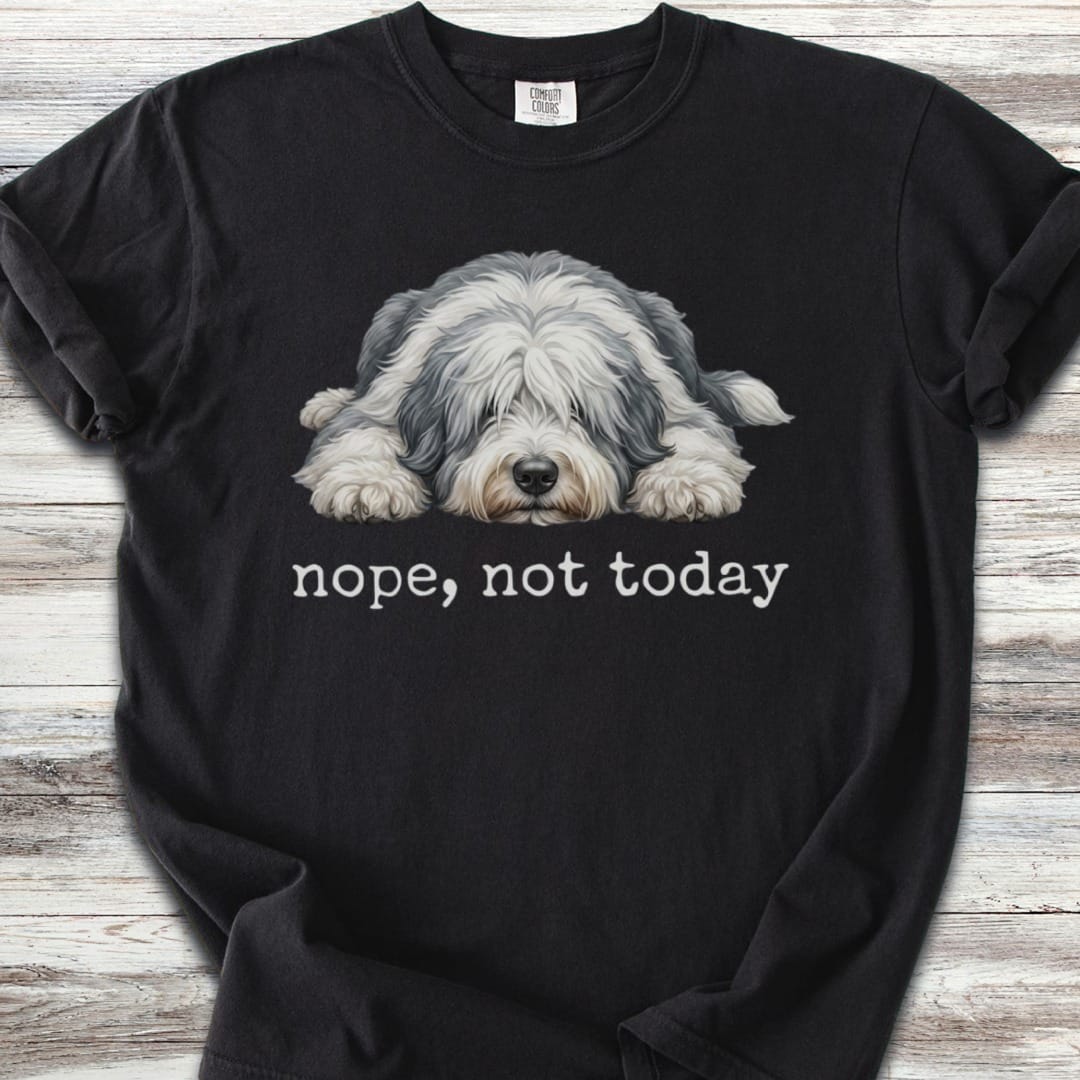 Old English Sheepdog Nope T-Shirt