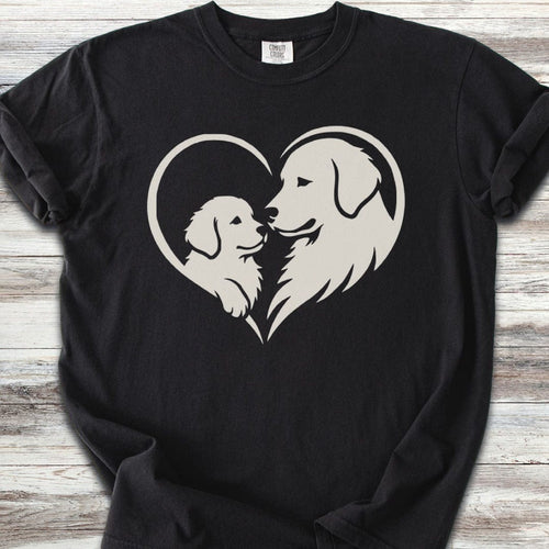 Golden Retriever Heart Bond T-Shirt