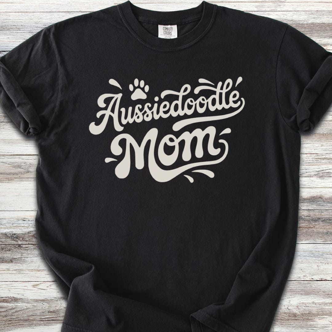 Aussiedoodle Groovy Mom T-Shirt