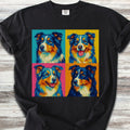 Australian Shepherd Pop Art T-Shirt