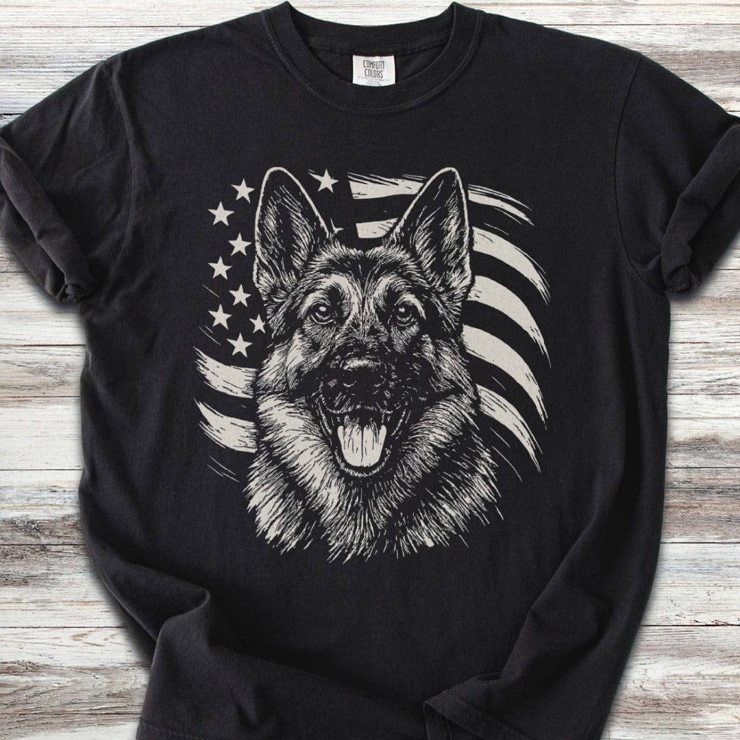 German Shepherd Flag T-Shirt