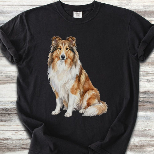Rough Collie Watercolor T-Shirt