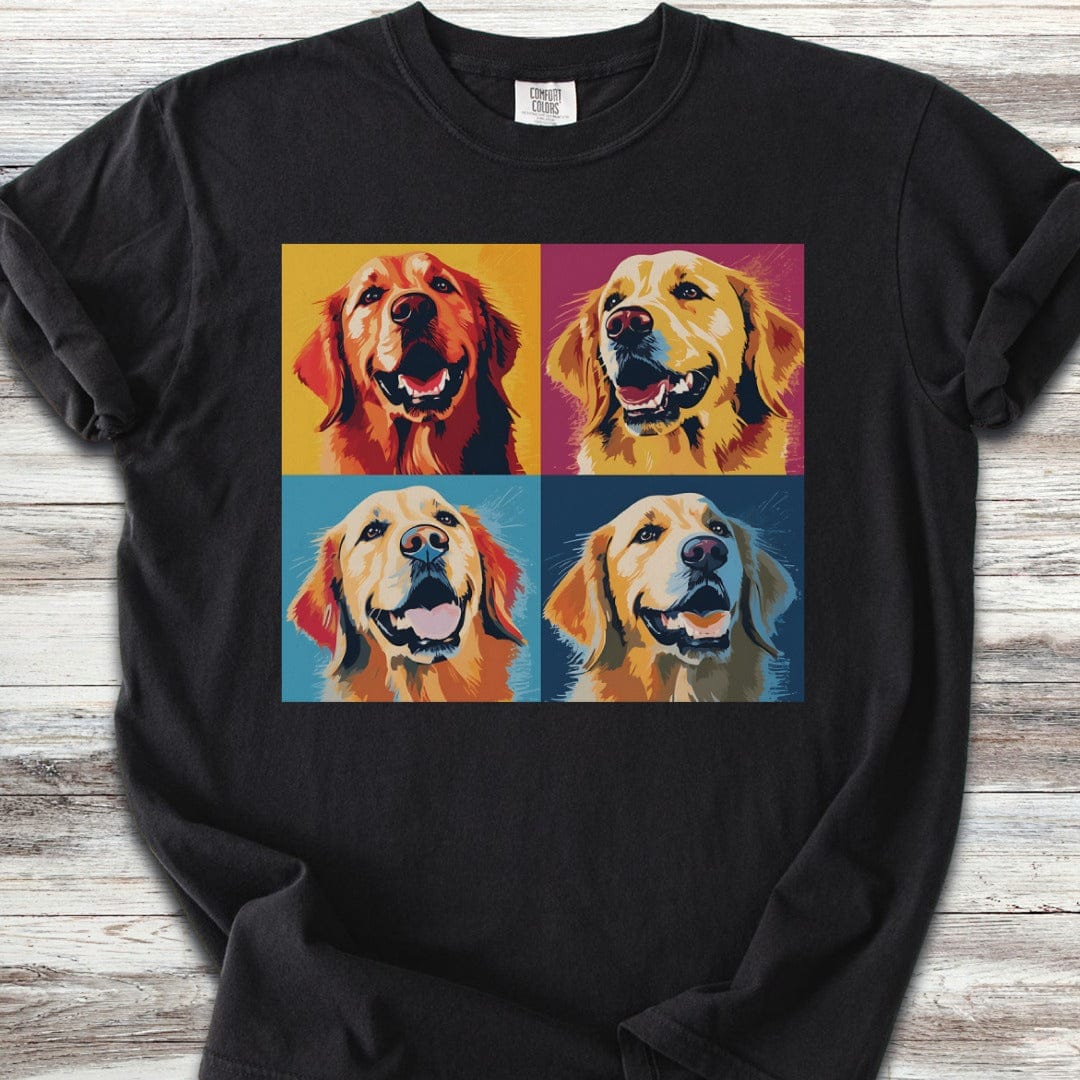 Golden Retriever Pop Art T-Shirt