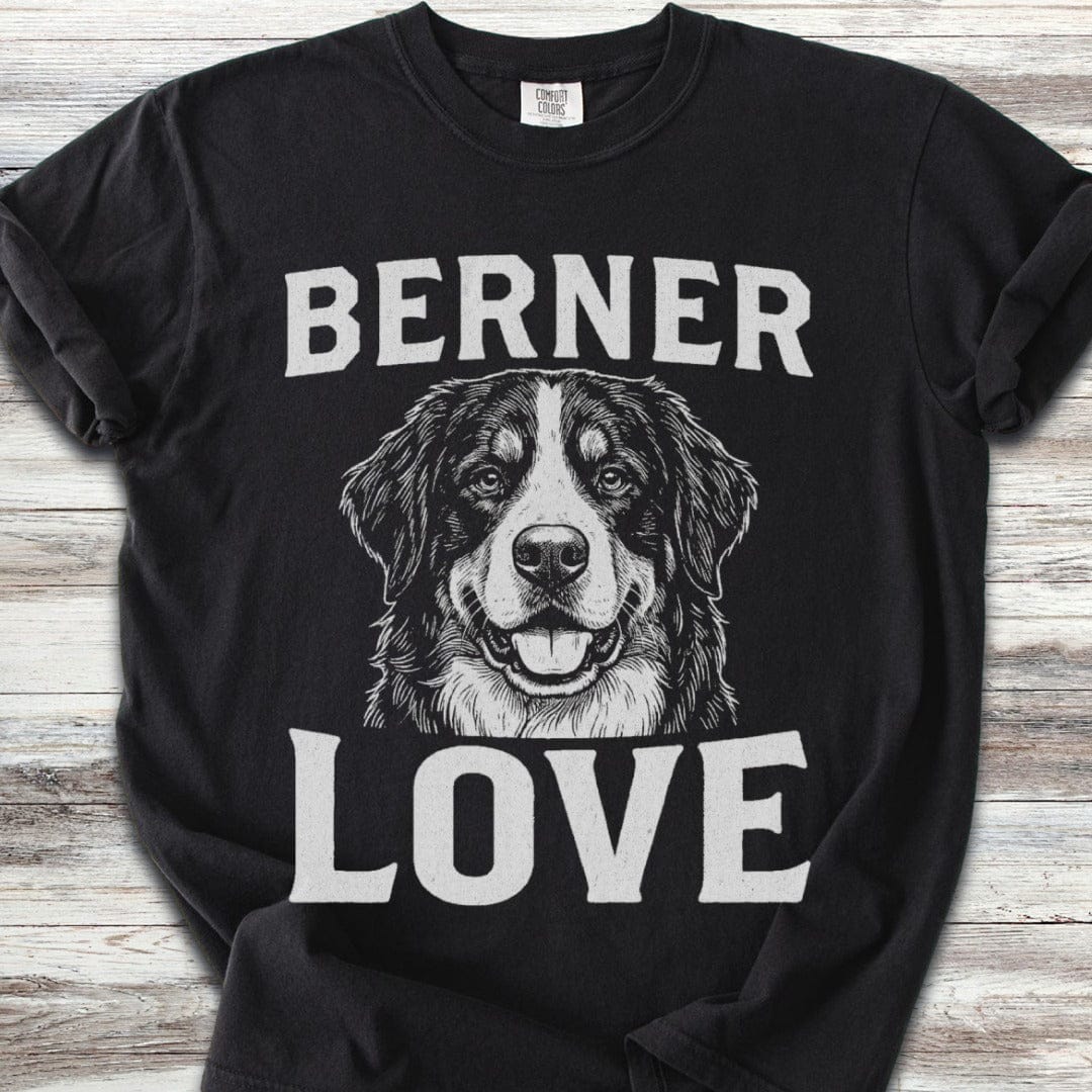 Bernese Mountain Dog Love Portrait T-Shirt