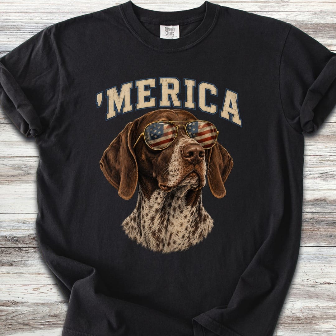 German Shorthaired Pointer 'Merica T-Shirt