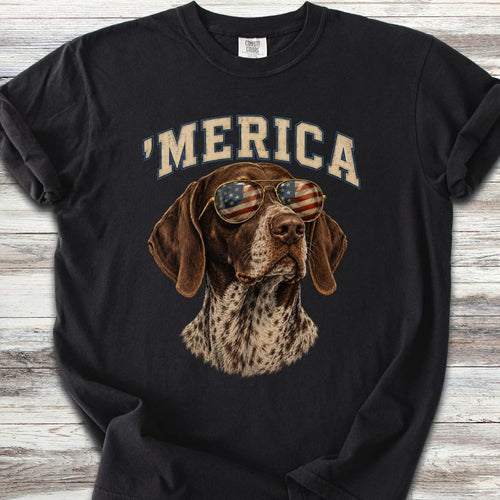 German Shorthaired Pointer 'Merica T-Shirt