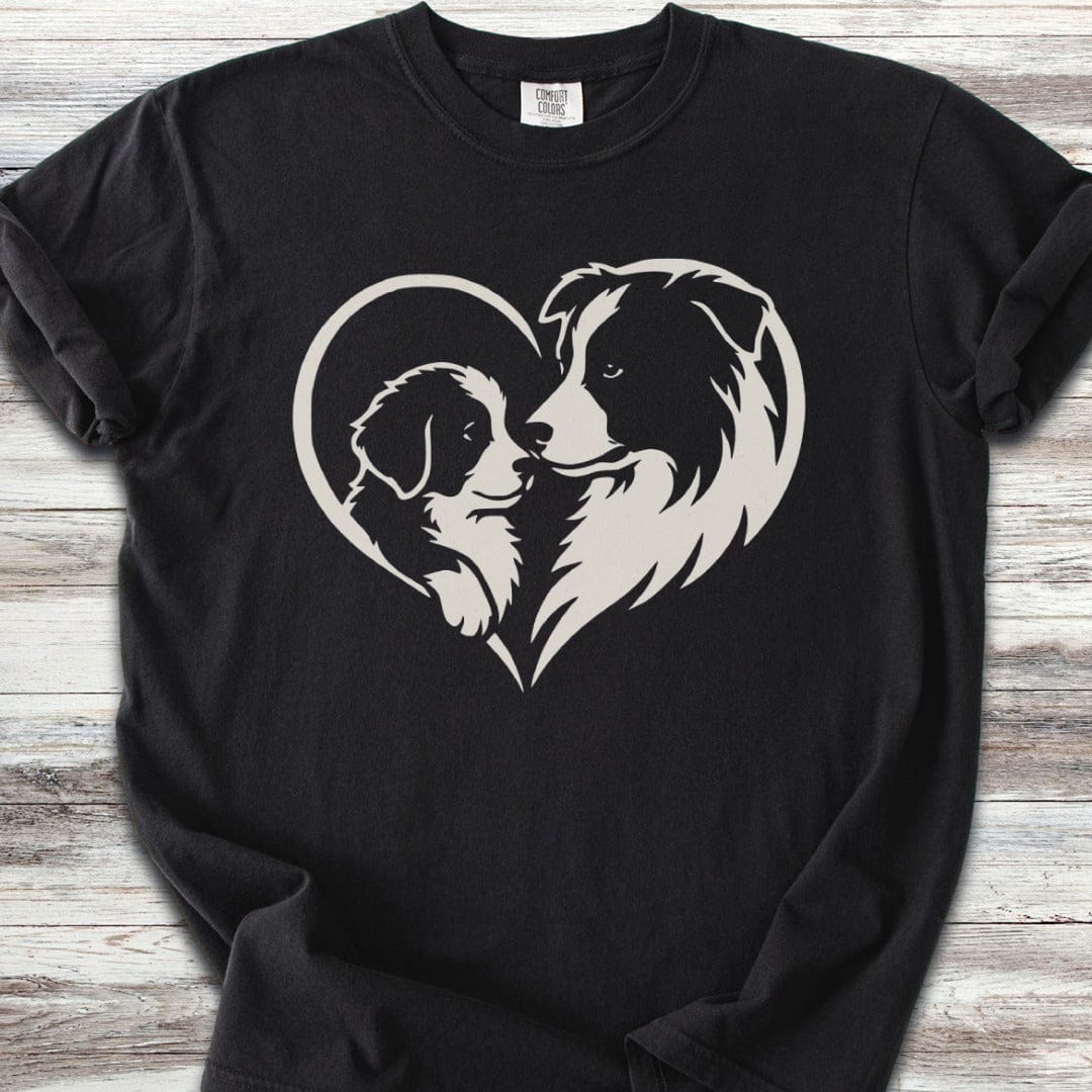 Border Collie Heart Bond T-Shirt