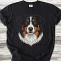 Australian Shepherd Black Tri Studio Portrait T-Shirt