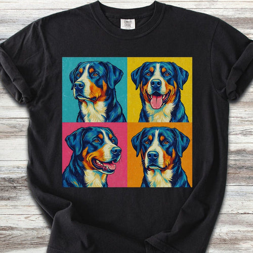 Swiss Mountain Dog Pop Art T-Shirt