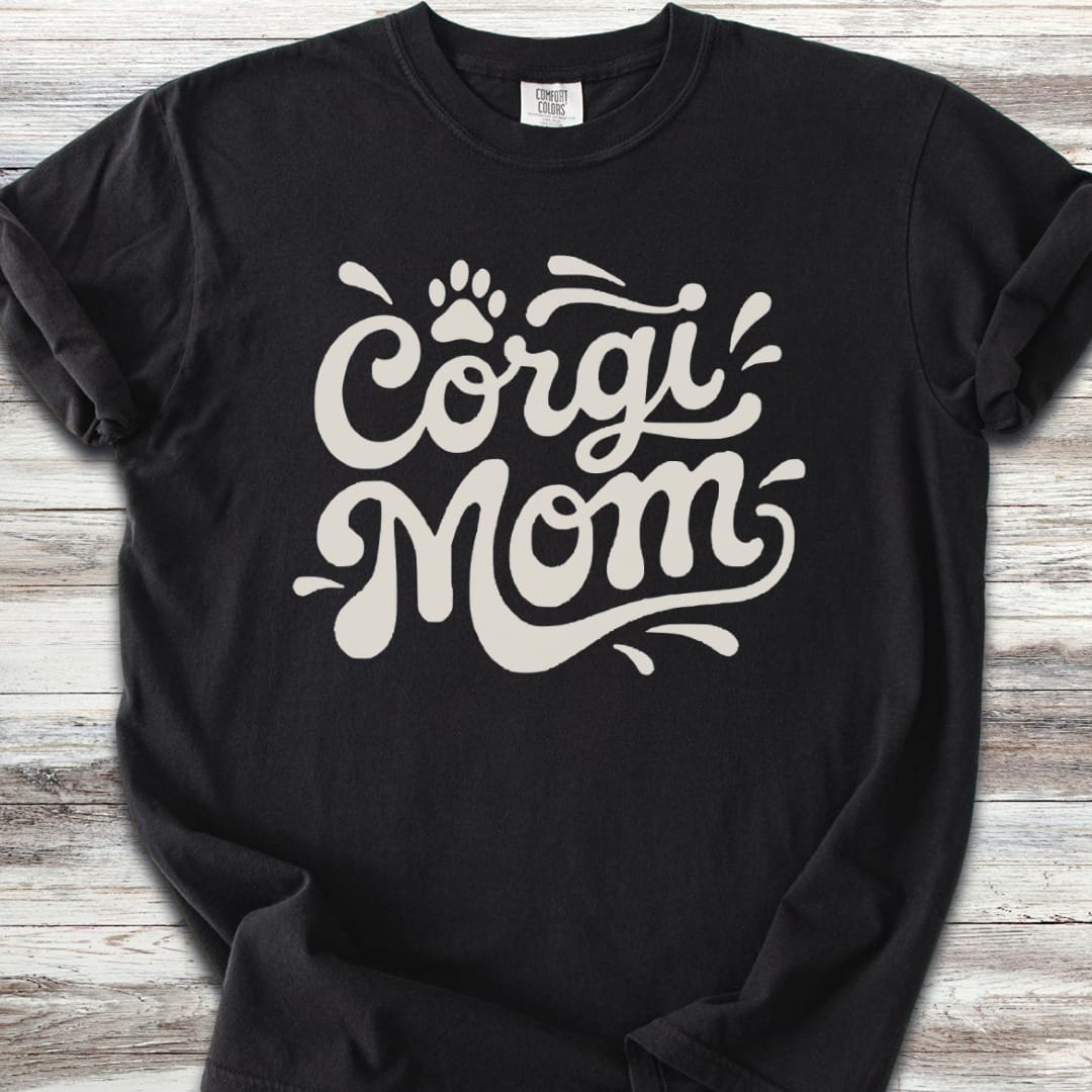 Corgi Groovy Mom T-Shirt