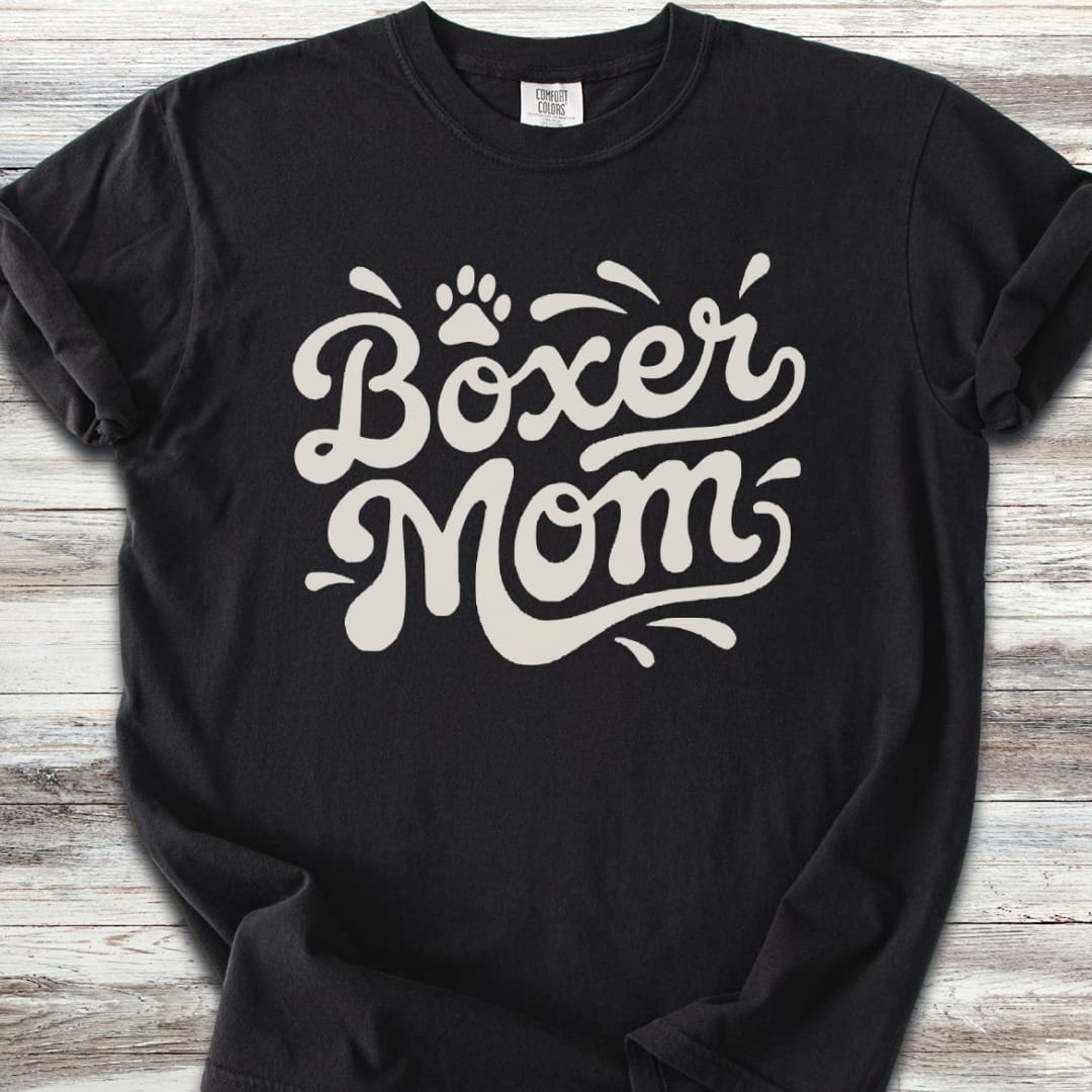 Boxer Groovy Mom T-Shirt