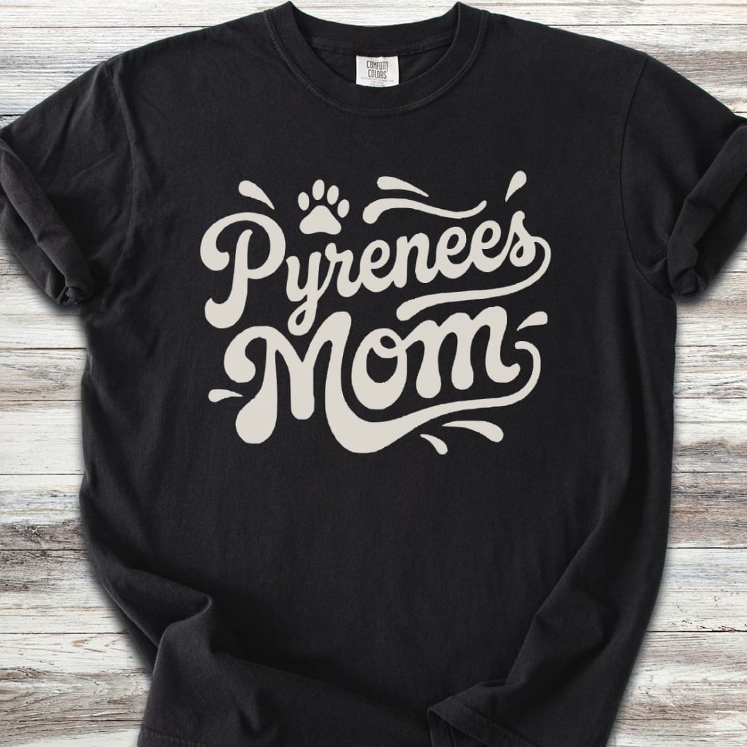 Great Pyrenees Groovy Mom T-Shirt