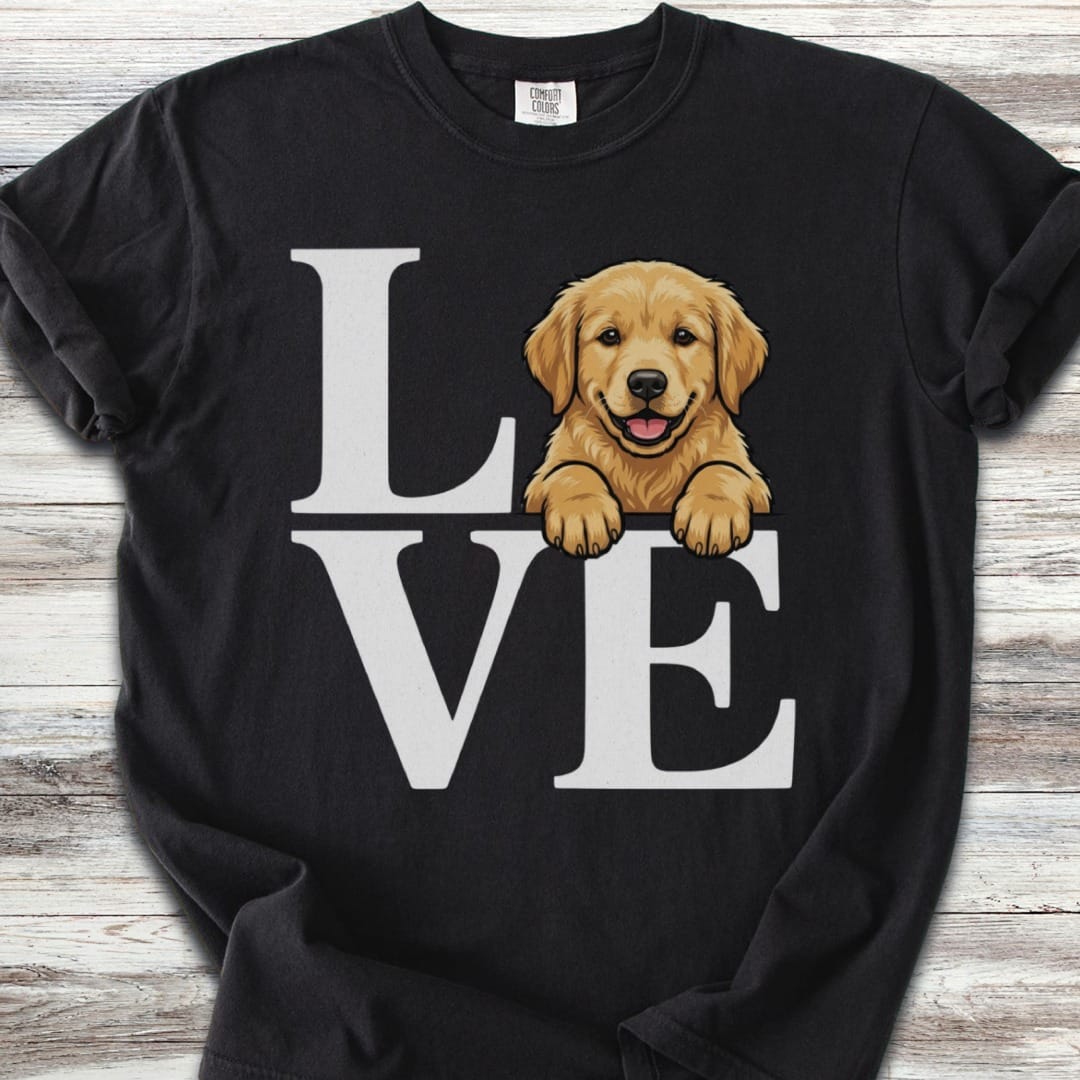 Golden Retriever Puppy Love T-Shirt