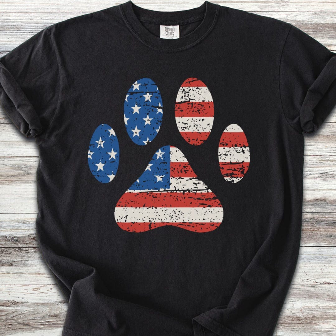 Stars & Stripes Paw Print T-Shirt