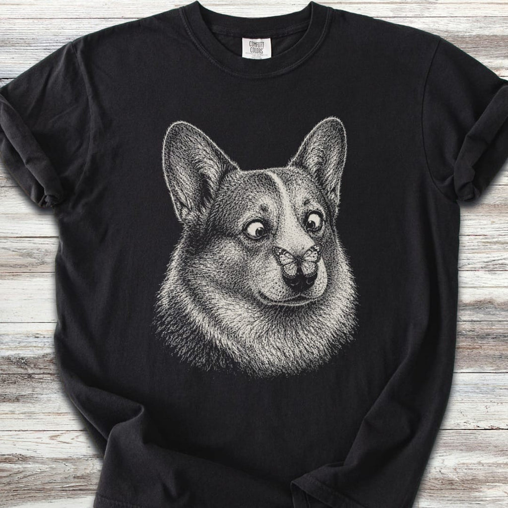 Corgi Butterfly T-Shirt