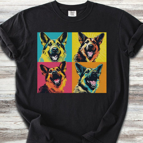 German Shepherd Pop Art T-Shirt