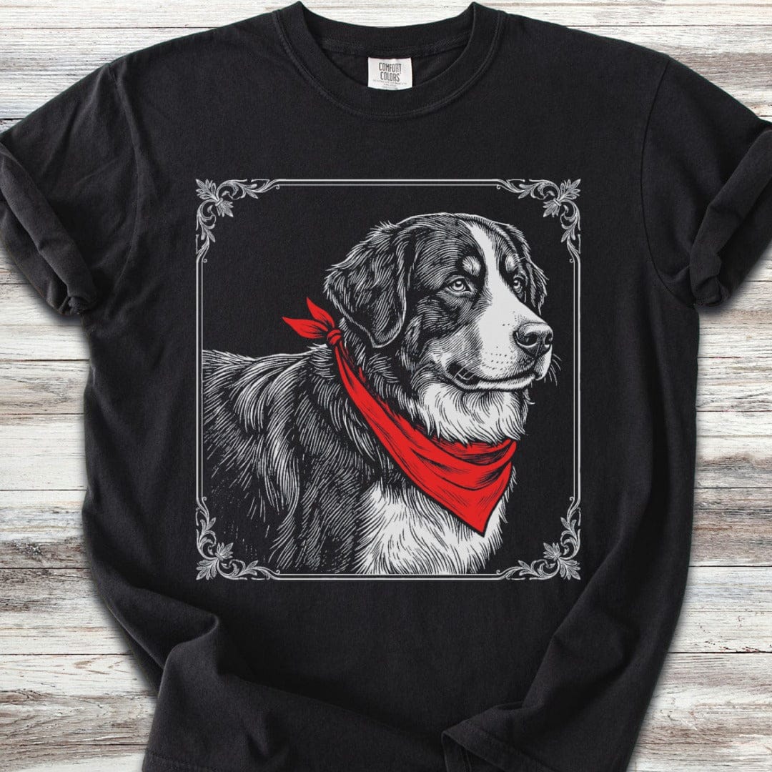 Bernese Mountain Dog Etching T-Shirt
