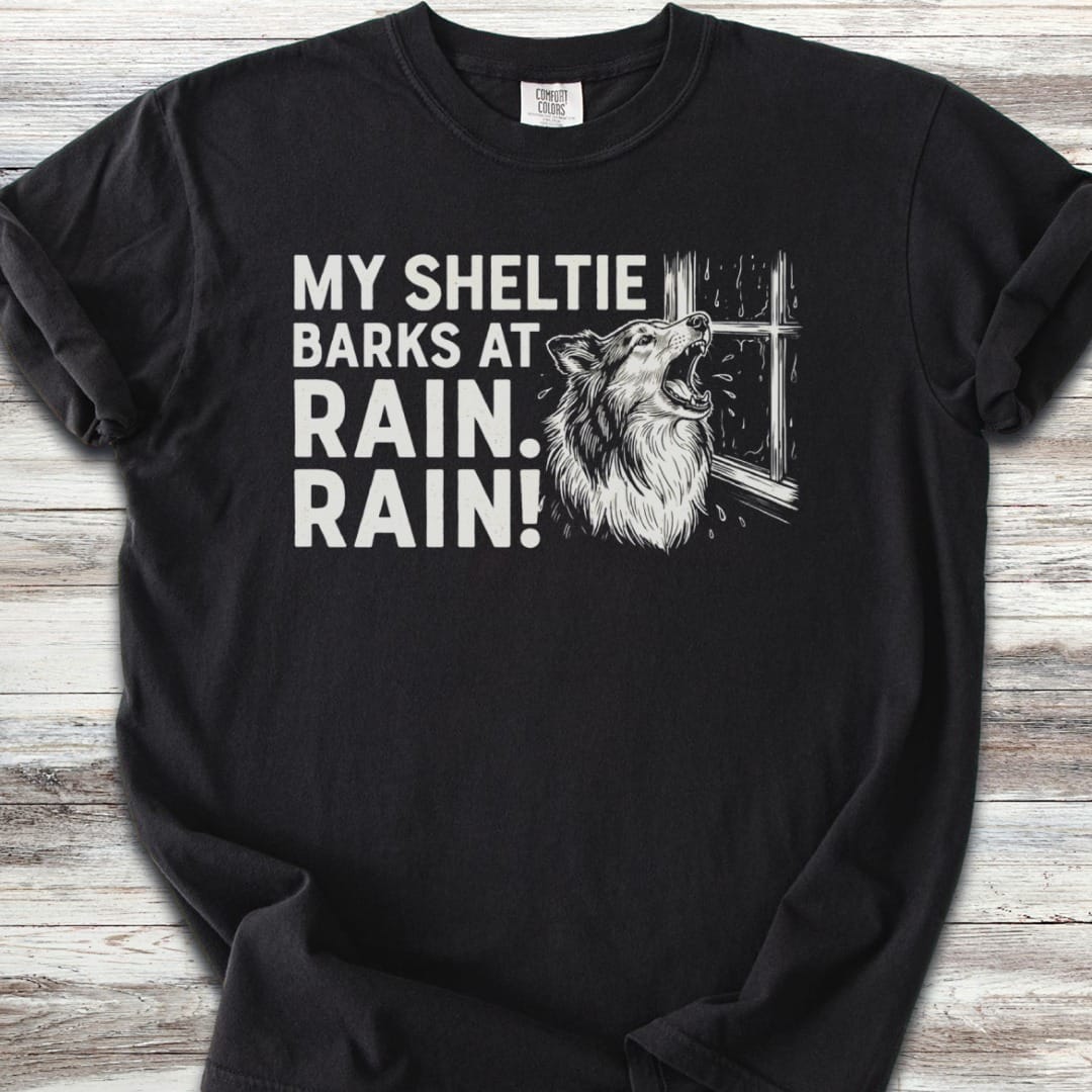 Shetland Sheepdog Rain T-Shirt