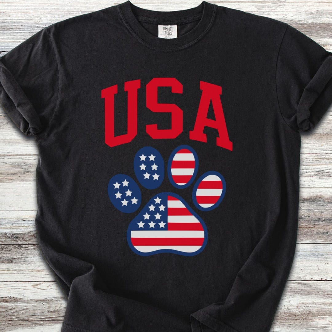 USA Paw Print T-Shirt