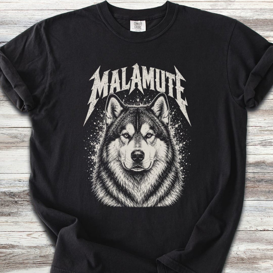 Alaskan Malamute Metal T-Shirt