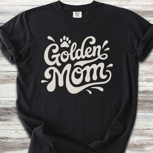 Golden Retriever Groovy Mom T-Shirt