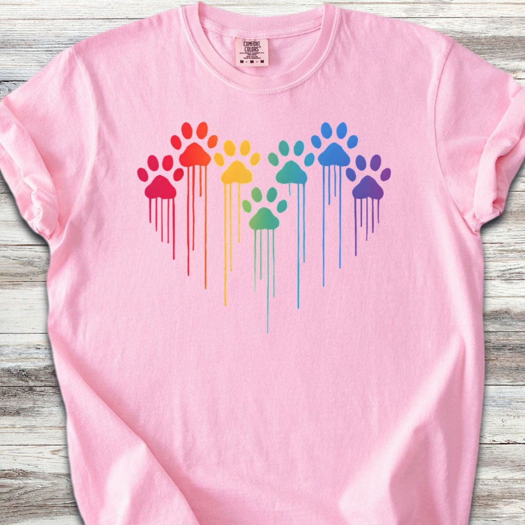 Rainbow Heart Prints T-Shirt