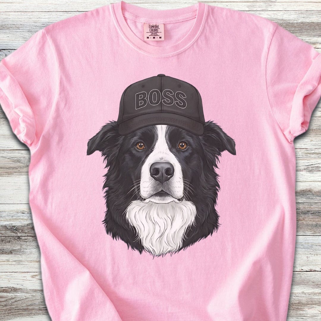 Border Collie Boss Hat T-Shirt
