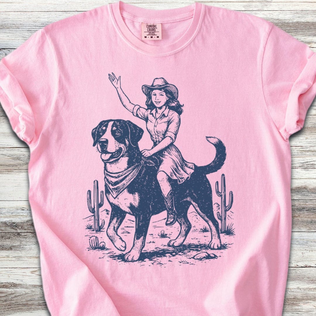 Swiss Mountain Dog Cowgirl T-Shirt