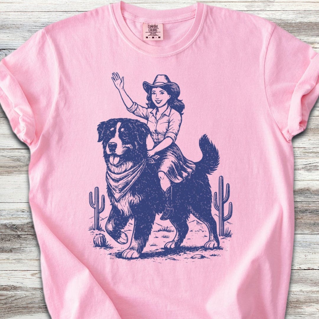 Bernese Mountain Dog Cowgirl T-Shirt