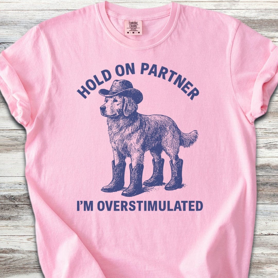 Golden Retriever Overstimulated T-Shirt