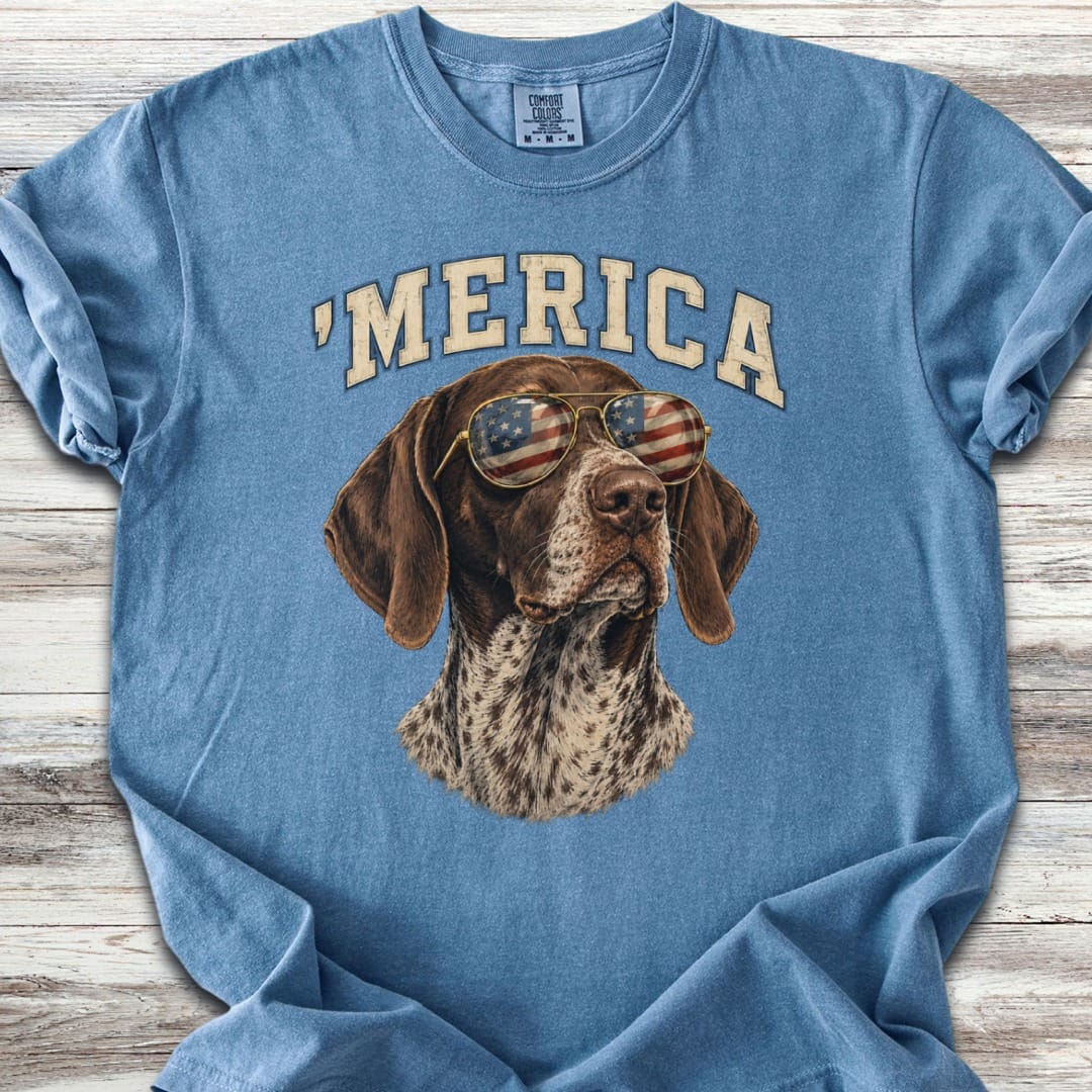 German Shorthaired Pointer 'Merica T-Shirt