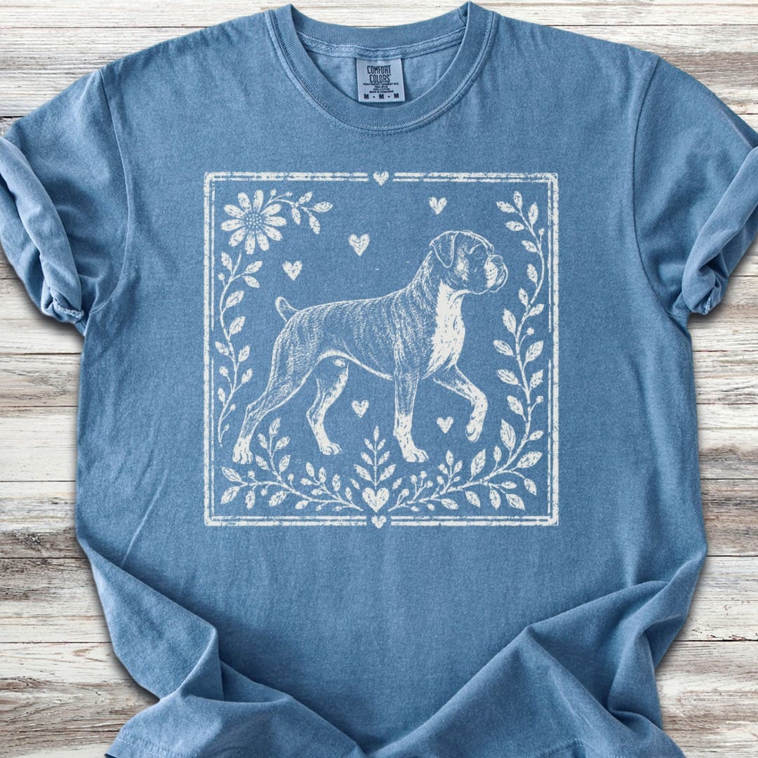 Boxer Linocut T-Shirt